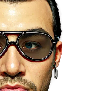 Gangster Glasses On Face Png Cbb PNG image