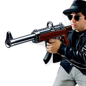 Gangster Tommy Gun Graphics Png 65 PNG image