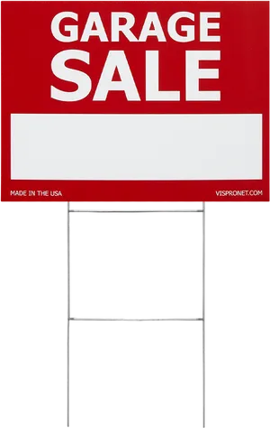 Garage Sale Sign Blank Banner PNG image