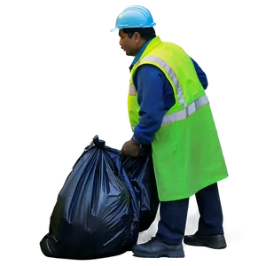 Garbage Collector In Action Png 05242024 PNG image