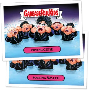 Garbage Pail Kids Crying Cure Sobbing Smith PNG
