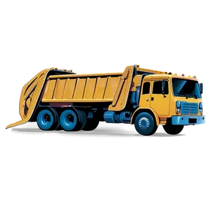Garbage Truck At Night PNG 3 PNG