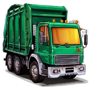 Garbage Truck Illustration PNG 97 PNG