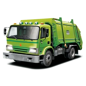 Garbage Truck In Action PNG 06202024