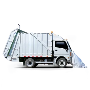 Garbage Truck In Action PNG Tbv