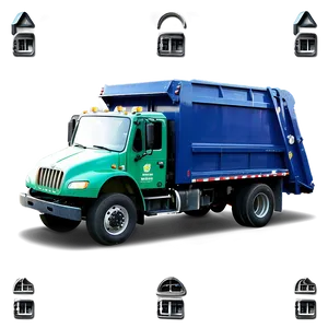 Garbage Truck In Neighborhood Png Nbm43 PNG image