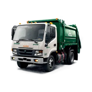 Garbage Truck In Rain PNG 06202024