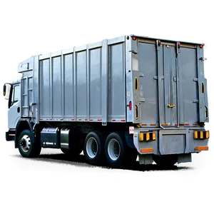 Garbage Truck In Rain PNG Ctd