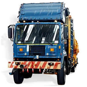Garbage Truck In Rain PNG Eln PNG
