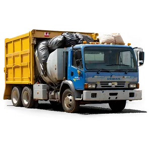 Garbage Truck Unloading Png Oix25 PNG image