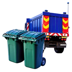 Garbage Truck With Bins PNG 20 PNG