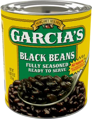 Garcias Black Beans Can PNG image
