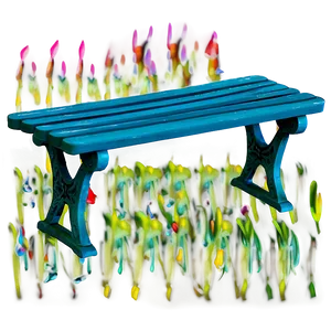 Garden Bench PNG 05232024
