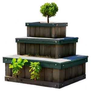 Garden Box Planter PNG 06282024