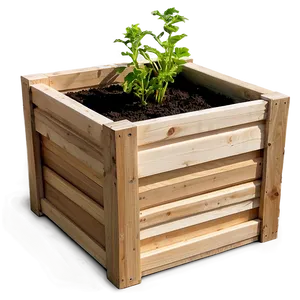 Garden Box Planter PNG 06282024