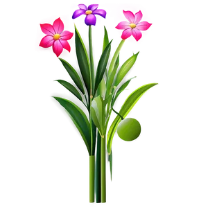 Garden Flower Clipart PNG Lrm PNG