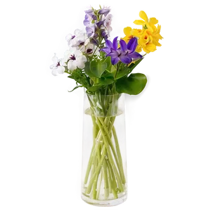 Garden Flowers In Vase PNG 87