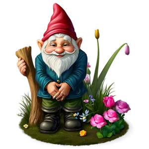 Garden Gnome Set PNG 1