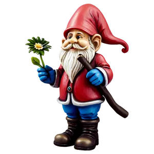 Garden Gnome Statue PNG 06132024