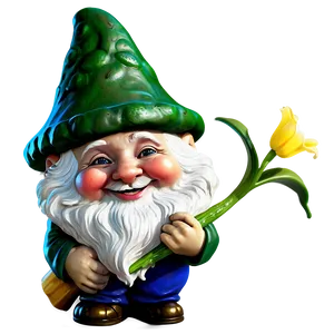 Garden Gnome With Frog PNG 94 PNG