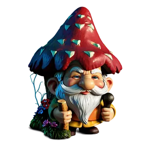 Garden Gnome With Gnome House PNG Jkt11
