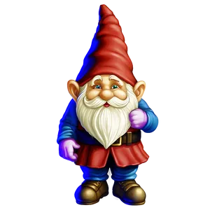 Garden Gnome With Sign PNG 26