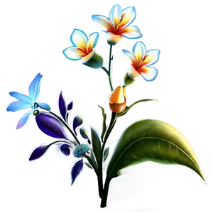 "garden Of Dreams: Fantasy Flower PNG" A
