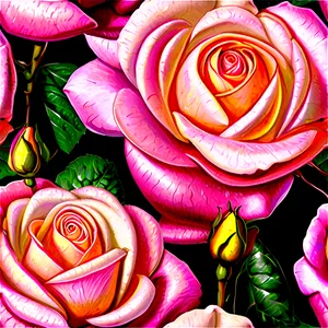 Garden Roses Png Bkm PNG image