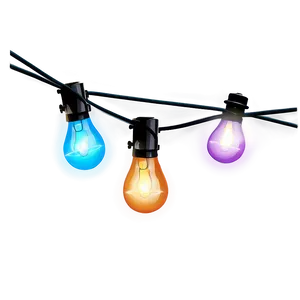 Garden String Lights PNG 05252024