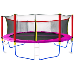Garden Trampoline With Enclosure PNG 05242024 PNG