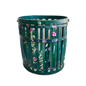 Garden Waste Bin Floral Png Rlw79 PNG image