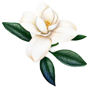 Gardenia Flower Drawing PNG 2