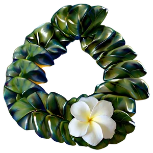 Gardenia Hawaiian Lei PNG 06262024