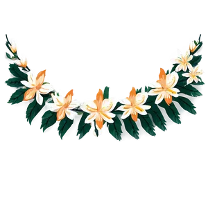 Garland With Flowers Png 05242024 PNG image