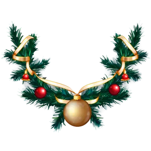 Garland With Ornaments Png 05242024 PNG image