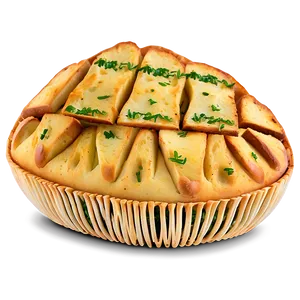 Garlic Bread Basket PNG Hxu10