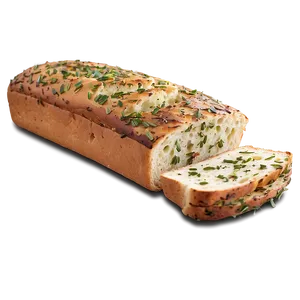 Garlic Herb Bread PNG Ovn
