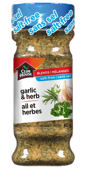 Garlic Herb Seasoning Blend Salt Free PNG image