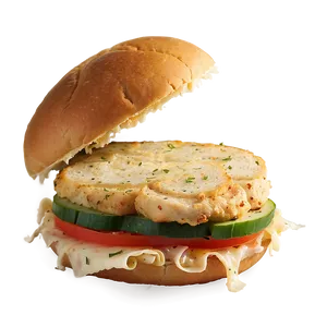 Garlic Parmesan Chicken Sandwich PNG Spl26 PNG