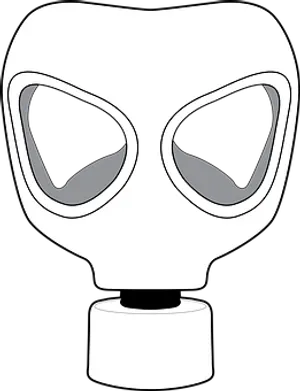 Gas Mask Vector Illustration PNG image