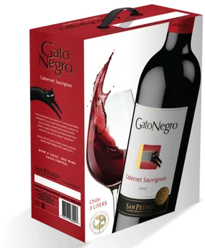 Gato Negro Cabernet Sauvignon Wine Box PNG image