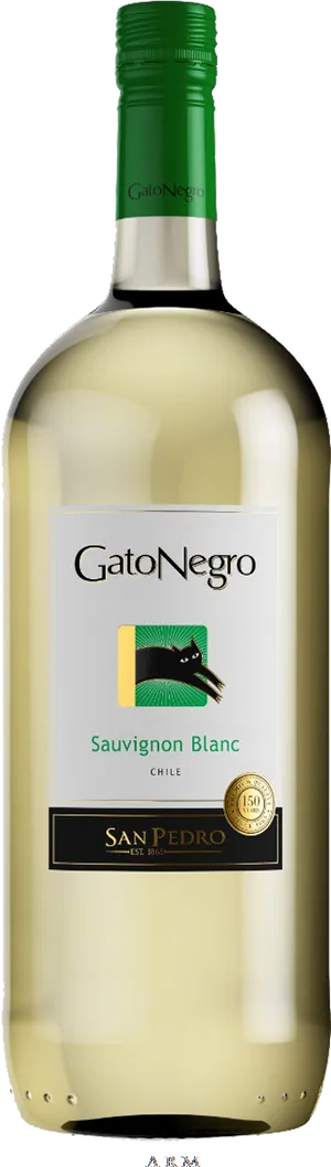 Gato Negro Sauvignon Blanc Wine Bottle PNG image
