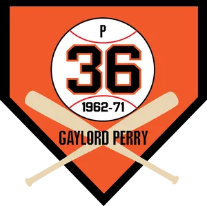 Gaylord Perry Baseball Plaque PNG image