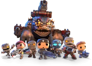 Gearsof War Funko Pop Collection PNG image