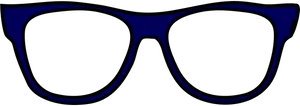 Geeky Blue Eyeglasses Vector PNG image