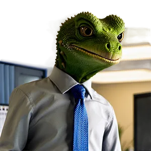 Geico Gecko In Office Png 06212024 PNG image