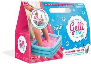 Gelli Spa Inflatable Foot Spa Packaging PNG image