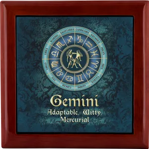 Gemini Zodiac Sign Artwork PNG