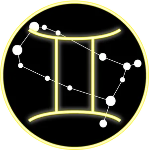 Gemini Zodiac Symbol Constellation PNG image