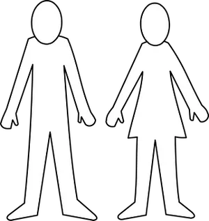 Gender Symbols Blackand White